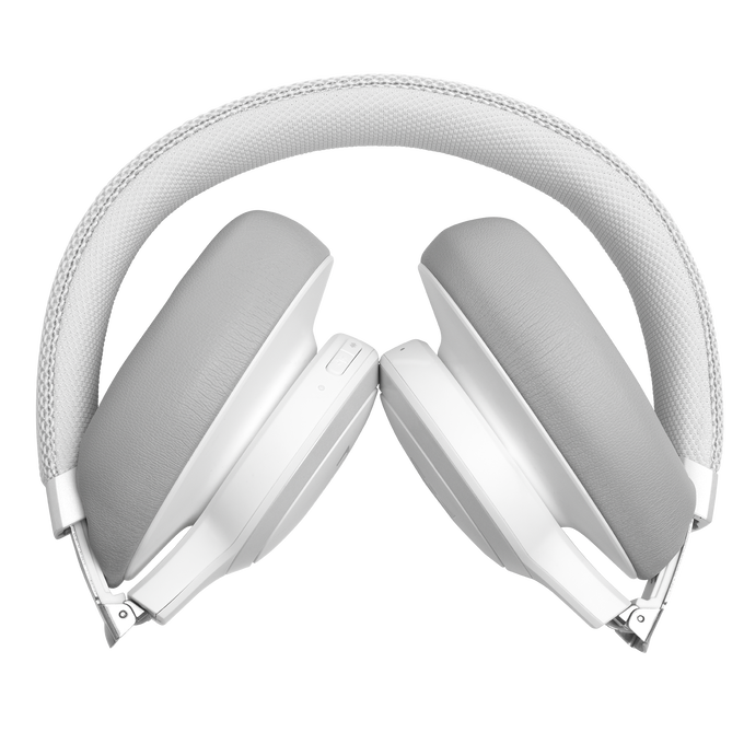 JBL Live 650BTNC - White - Wireless Over-Ear Noise-Cancelling Headphones - Detailshot 8 image number null